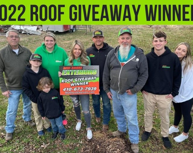 Roof giveaway winner in Easton MD
