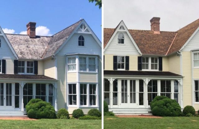 before and after exterior home renovations