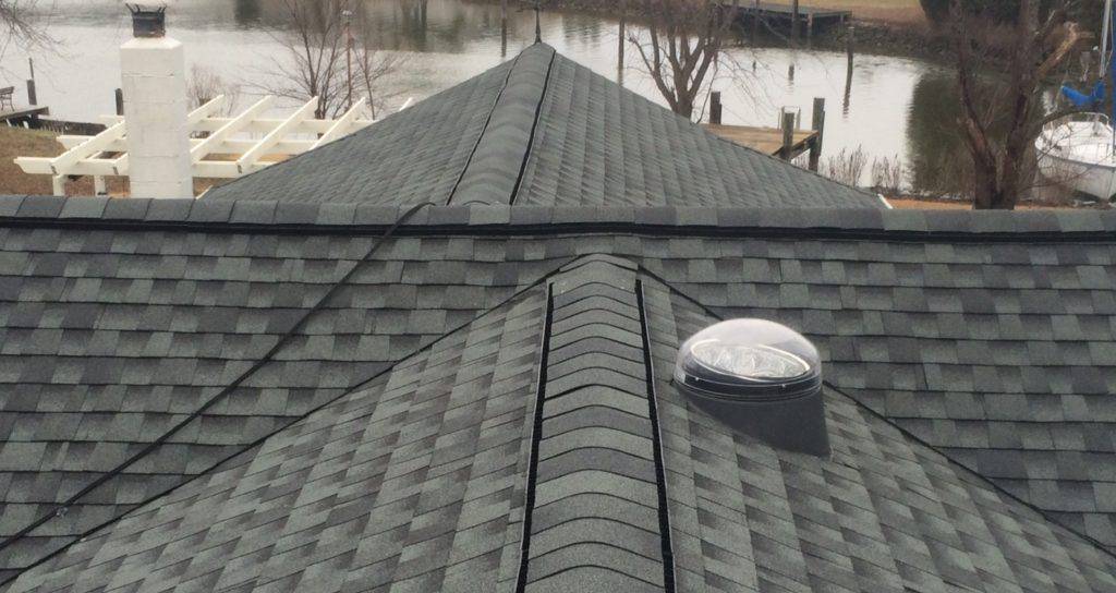 roof replacement estimate for roof with gray shingles